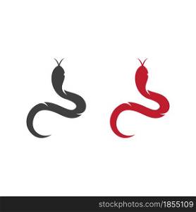 snake viper silhouette. vector illustration of snake viper