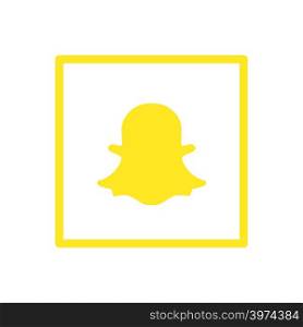 Snapchat icon design vector