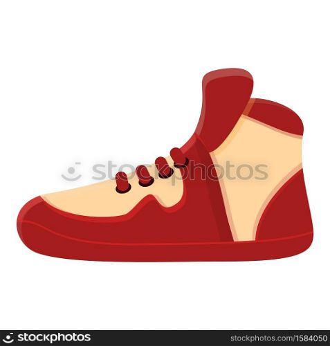 Sneaker boot icon. Cartoon of sneaker boot vector icon for web design isolated on white background. Sneaker boot icon, cartoon style