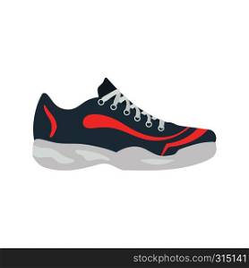 Sneaker icon. Flat color design. Vector illustration.