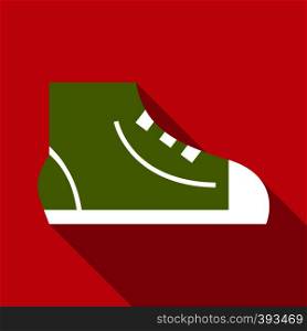 Sneaker icon. Flat illustration of sneaker vector icon for web. Sneaker icon, flat style