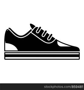 Sneaker icon. Simple illustration of sneaker vector icon for web design isolated on white background. Sneaker icon, simple style