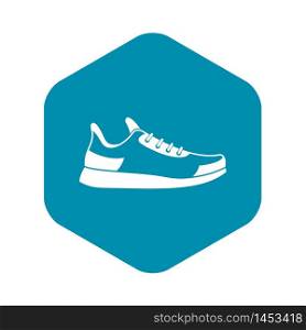 Sneaker icon. Simple illustration of sneaker vector icon for web. Sneaker icon, simple style