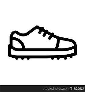 Sneaker Shoe Icon Vector. Outline Sneaker Shoe Sign. Isolated Contour Symbol Illustration. Sneaker Shoe Icon Vector Outline Illustration