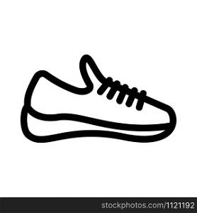 Sneakers icon vector. A thin line sign. Isolated contour symbol illustration. Sneakers icon vector. Isolated contour symbol illustration