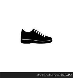 Sneakers vector icon. Simple flat symbol on white background. Sneakers flat icon