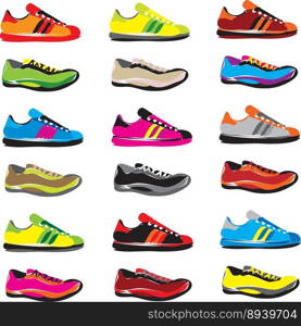 Sneakers vector image