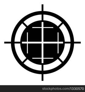 Sniper shooting icon. Simple illustration of sniper shooting vector icon for web design isolated on white background. Sniper shooting icon, simple style