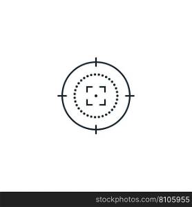 Sniper target creative icon from war icons Vector Image