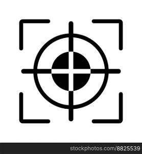 sniper telescope icon vector illustration logo design