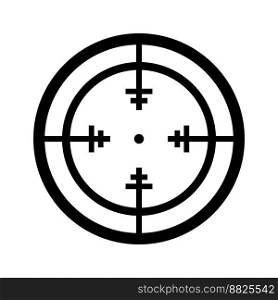 sniper telescope icon vector illustration logo design