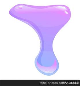 Snot slime icon cartoon vector. Drip splash. Sticky blob. Snot slime icon cartoon vector. Drip splash