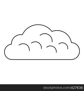 Snow cloud icon. Outline illustration of snow cloud vector icon for web. Snow cloud icon, outline style