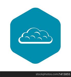 Snow cloud icon. Simple illustration of snow cloud vector icon for web. Snow cloud icon, simple style
