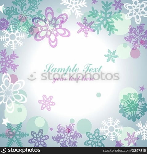 Snow flake frame