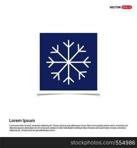 Snow Flake Icon - Blue photo Frame