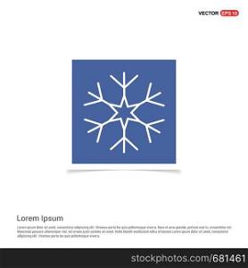 Snow Flake Icon - Blue photo Frame