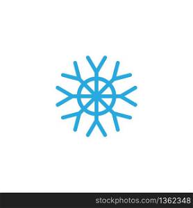 Snow Flake icon Template vector symbol design