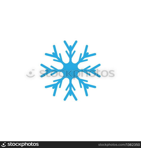 Snow Flake icon Template vector symbol design