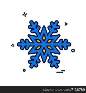 Snow flakes icon design vector