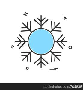 Snow flakes icon design vector