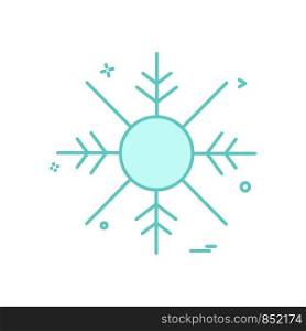 Snow flakes icon design vector