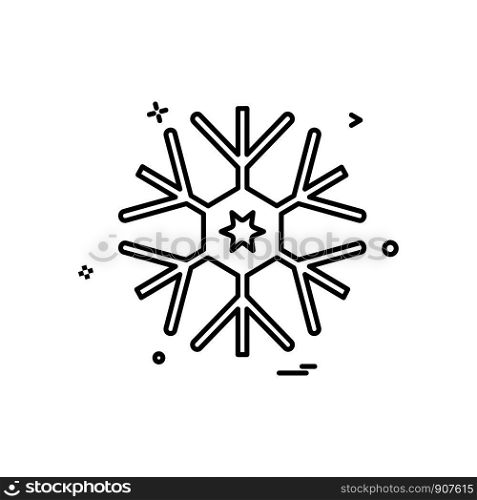 Snow flakes icon design vector