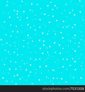 Snow goes in the sky. A vector illustration