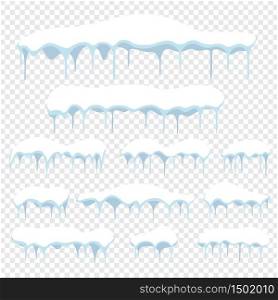 Snow Ice Caps Snowdrifts Winter Vector Design Element
