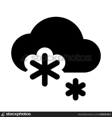 snow, icon on isolated background