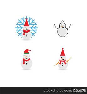Snow man design illustration vector design