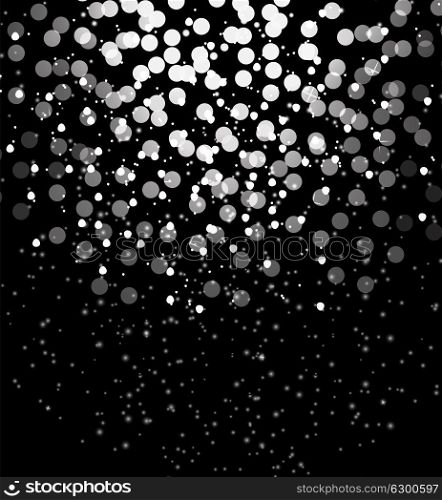 Snow on black background Abstract Christmas and New Year. Vector Illustration. EPS10. Snow on black background Abstract Christmas and New Year. Vecto