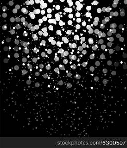 Snow on black background Abstract Christmas and New Year. Vector Illustration. EPS10. Snow on black background Abstract Christmas and New Year. Vecto