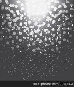 Snow on gray background Abstract Christmas and New Year. Vector Illustration. EPS10. Snow on gray background Abstract Christmas and New Year. Vector