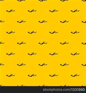 Snow pattern seamless vector repeat geometric yellow for any design. Snow pattern vector