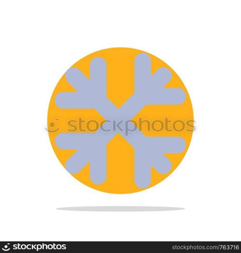 Snow, Snow Flakes, Winter, Canada Abstract Circle Background Flat color Icon