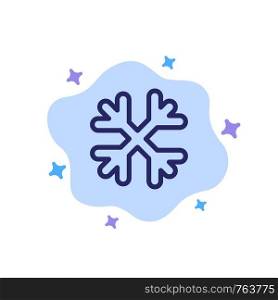 Snow, Snow Flakes, Winter, Canada Blue Icon on Abstract Cloud Background