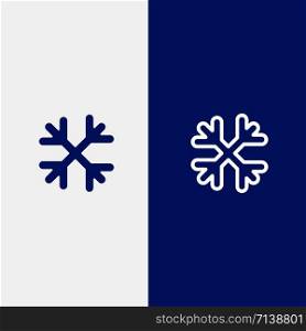 Snow, Snow Flakes, Winter, Canada Line and Glyph Solid icon Blue banner Line and Glyph Solid icon Blue banner