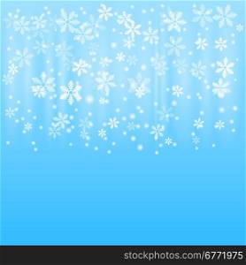Snow winter background, 2d vector pattern, eps 10