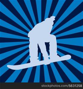 Snowboarding, background . Vector illustration. EPS 10.