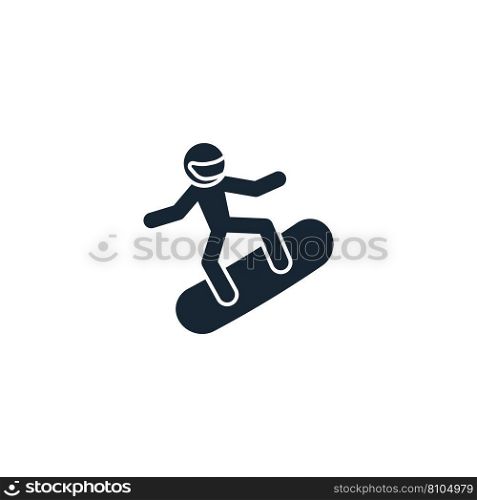 Snowboarding creative icon from sport icons Vector Image