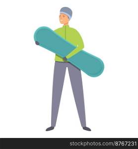 Snowboarding school instructor icon cartoon vector. Snow sport. Action travel. Snowboarding school instructor icon cartoon vector. Snow sport