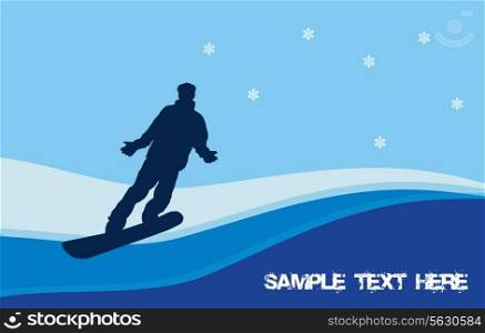 snowboarding vector