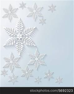 Snowflake background. Vector.