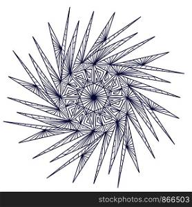 Snowflake Christmas illusration. Adult coloring page or temporary tattoo. Creative New Year print. Snowflake Christmas illusration. Adult coloring page or temporary tattoo. Creative New Year print.