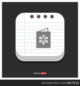 Snowflake flat icon - Free vector icon