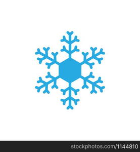 Snowflake icon design template vector graphic illustration. Snowflake icon design template vector illustration