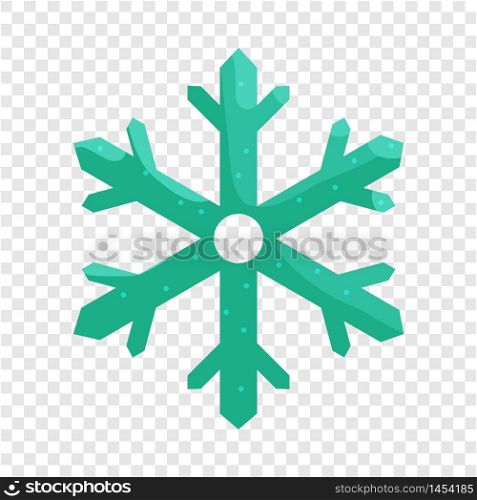 Snowflake icon in cartoon style isolated on background for any web design. Snowflake icon, cartoon style