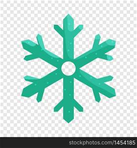 Snowflake icon in cartoon style isolated on background for any web design. Snowflake icon, cartoon style