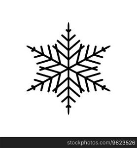 Snowflake icon on a white background.
